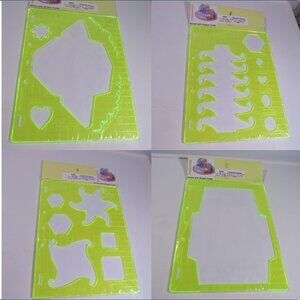 FISKARS “Shape Template” (4) Envelope #1, #2, Memory Pockets, Box #3